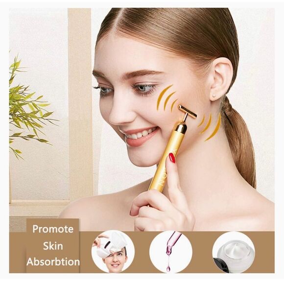 Yeamon Sculpting Bar Vibrating Facial Roller Promotes Lifted Skin Appearance - Picture 1 of 9